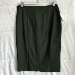Deep Green Pencil Skirt